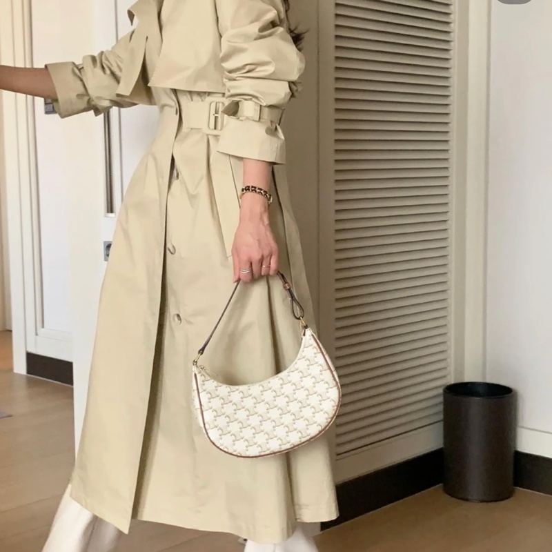 Celine ava TRIOMPHE帆布AVA手袋 老花 腋下包 肩背包-20