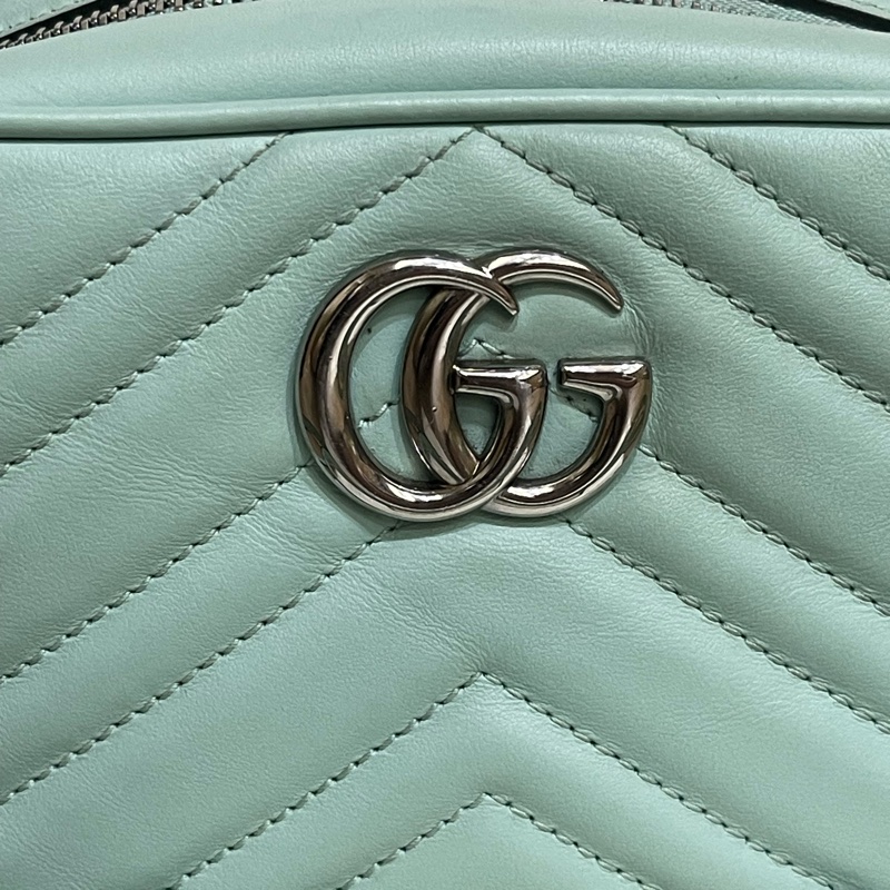 （商品售出囉❗️）Gucci馬卡龍系列-薄荷綠相機包（超級優惠價格輕鬆入手❗️）-6