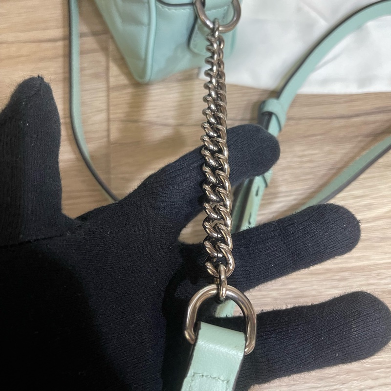 （商品售出囉❗️）Gucci馬卡龍系列-薄荷綠相機包（超級優惠價格輕鬆入手❗️）-32