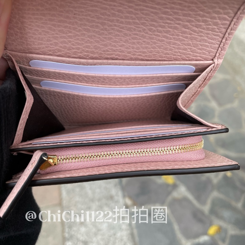 Gucci 日本限定花色 短夾 燕麥粉 「全新閒置」-13