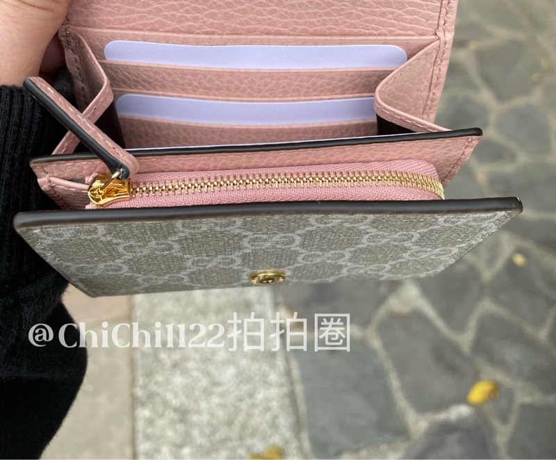 Gucci 日本限定花色 短夾 燕麥粉 「全新閒置」-14