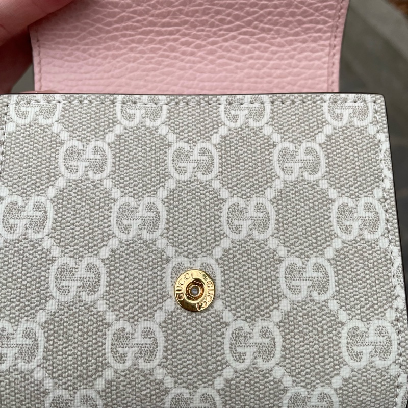 Gucci 日本限定花色 短夾 燕麥粉 「全新閒置」-16