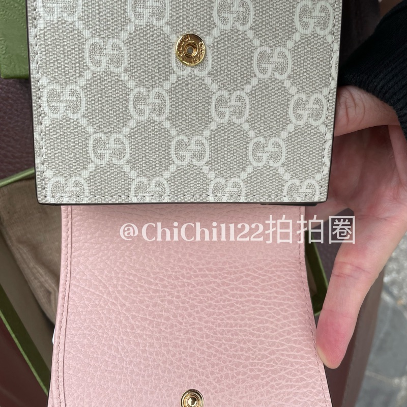 Gucci 日本限定花色 短夾 燕麥粉 「全新閒置」-19