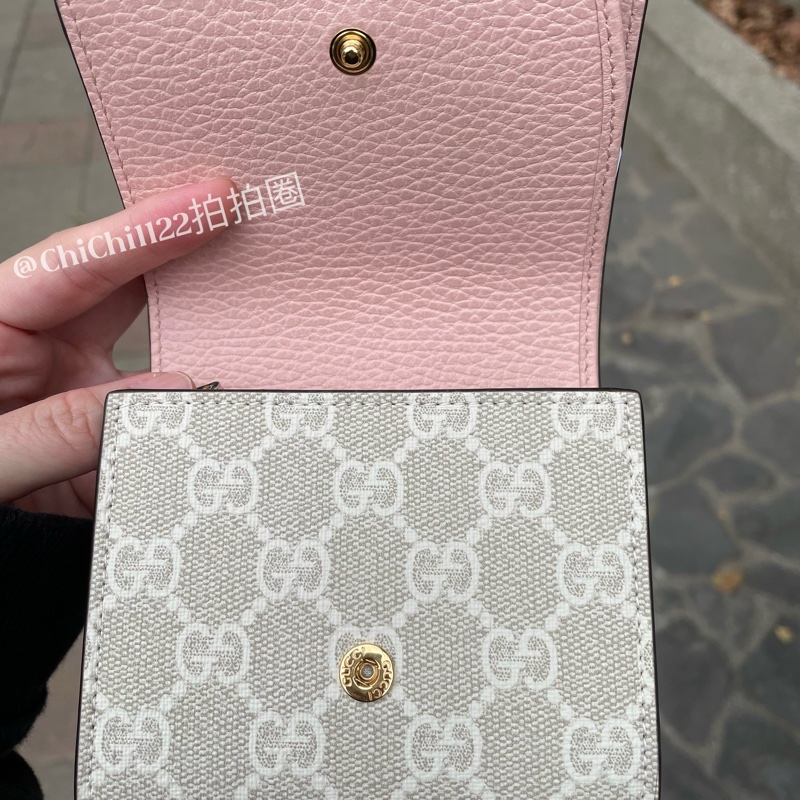 Gucci 日本限定花色 短夾 燕麥粉 「全新閒置」-20