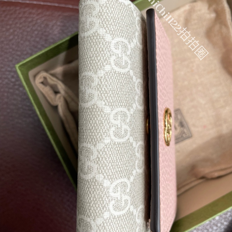 Gucci 日本限定花色 短夾 燕麥粉 「全新閒置」-24