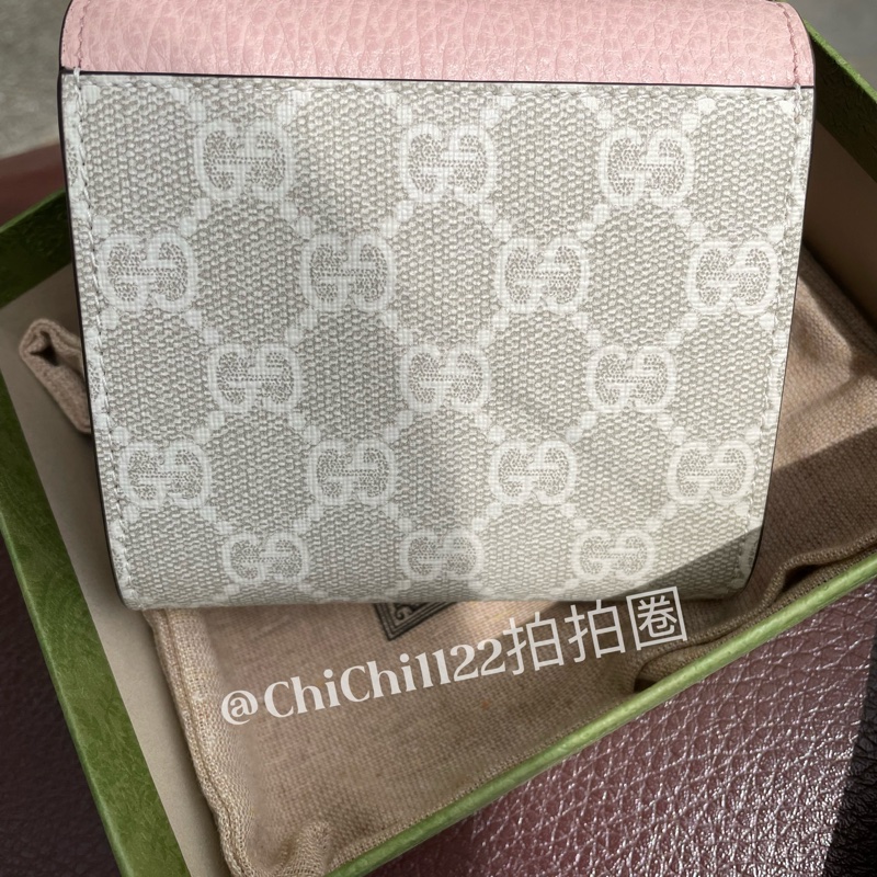 Gucci 日本限定花色 短夾 燕麥粉 「全新閒置」-26