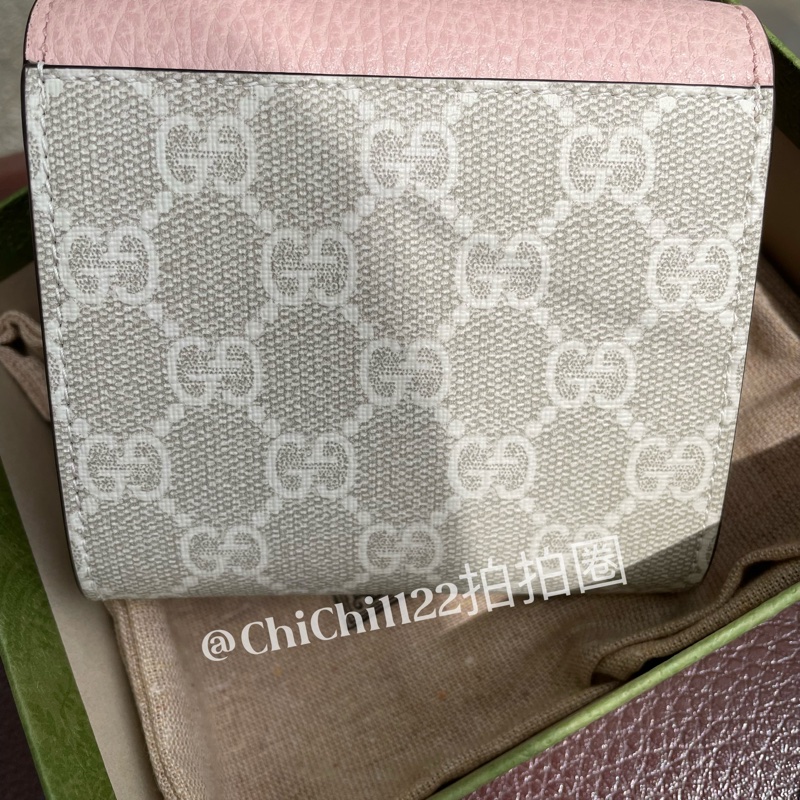 Gucci 日本限定花色 短夾 燕麥粉 「全新閒置」-27