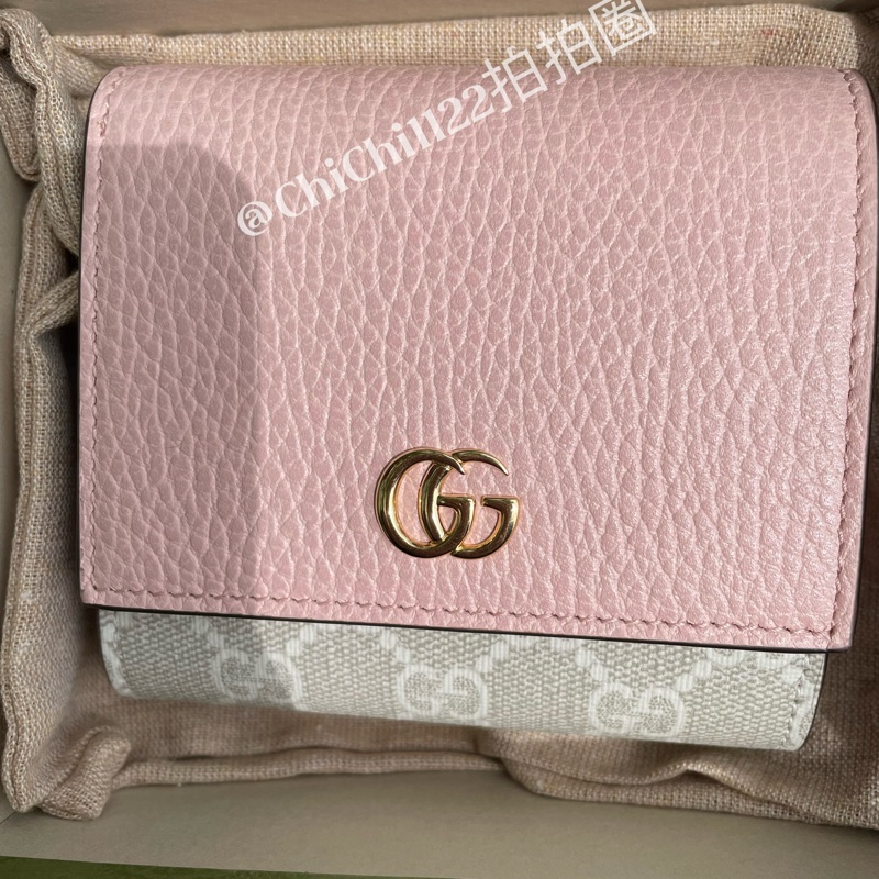 Gucci 日本限定花色 短夾 燕麥粉 「全新閒置」-30