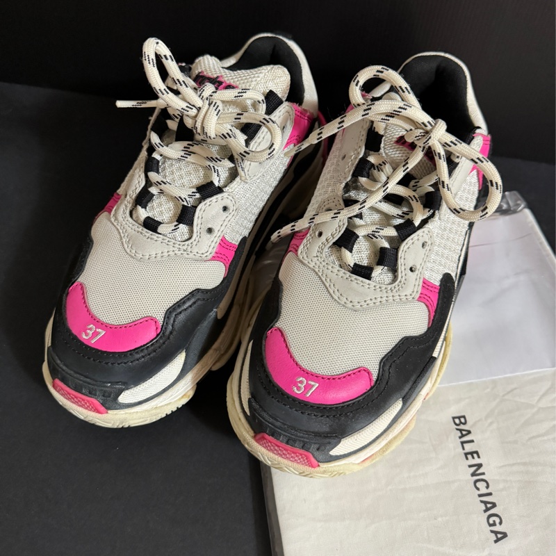 Balenciaga triple S 巴黎世家 老爹鞋 黑粉-0