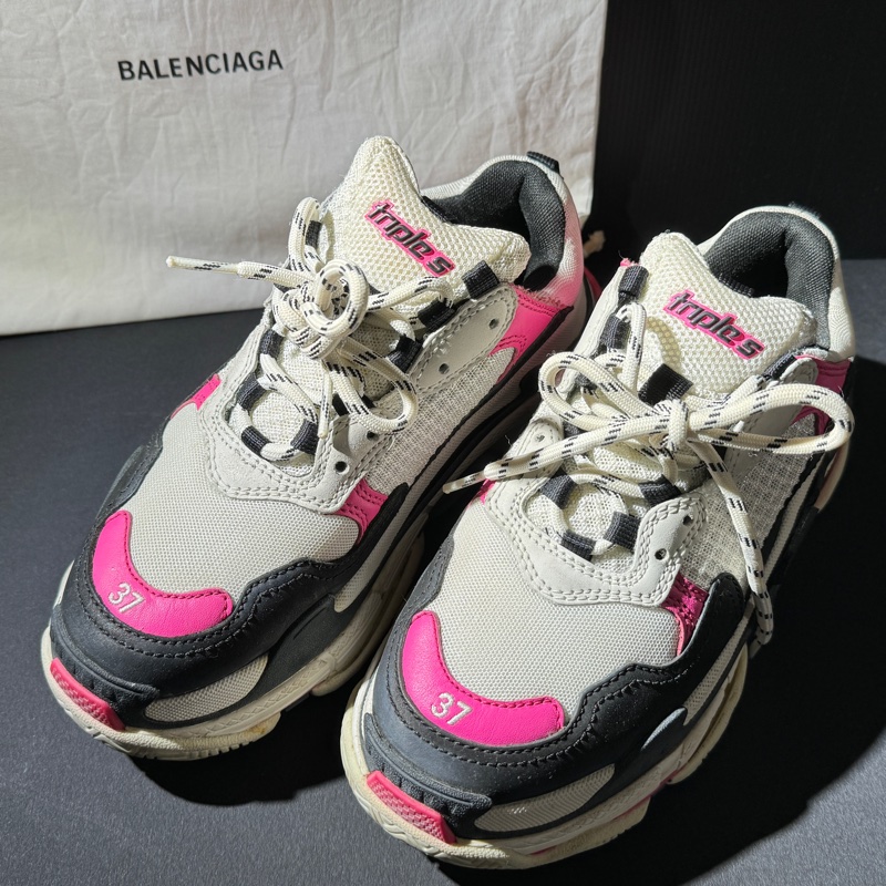 Balenciaga triple S 巴黎世家 老爹鞋 黑粉-7