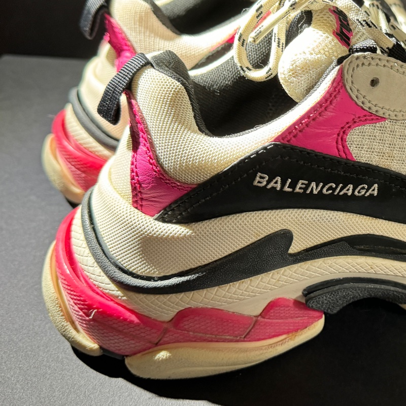 Balenciaga triple S 巴黎世家 老爹鞋 黑粉-16