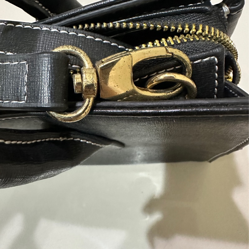 Vivienne Westwood 土星黑色手提肩背包 有瑕疵-4