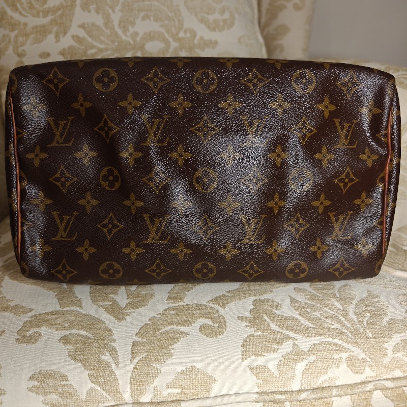 超甜價 Louis Vuitton LV Speedy 30 波士頓包 手提包 手袋 手拎 媽媽包 返工袋 斜揹包 兩用 中古 vintage-9