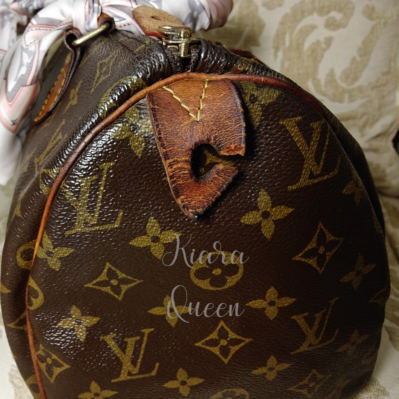 超甜價 Louis Vuitton LV Speedy 30 波士頓包 手提包 手袋 手拎 媽媽包 返工袋 斜揹包 兩用 中古 vintage-14