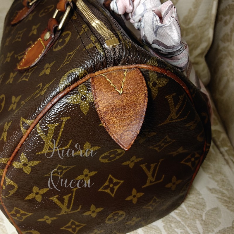 超甜價 Louis Vuitton LV Speedy 30 波士頓包 手提包 手袋 手拎 媽媽包 返工袋 斜揹包 兩用 中古 vintage-16