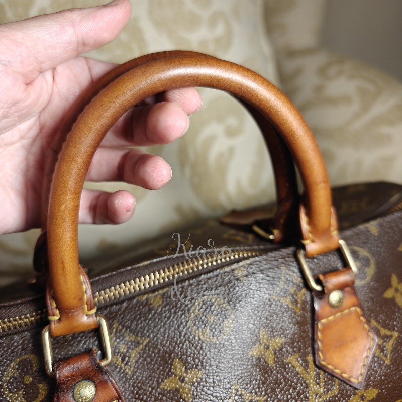 超甜價 Louis Vuitton LV Speedy 30 波士頓包 手提包 手袋 手拎 媽媽包 返工袋 斜揹包 兩用 中古 vintage-20