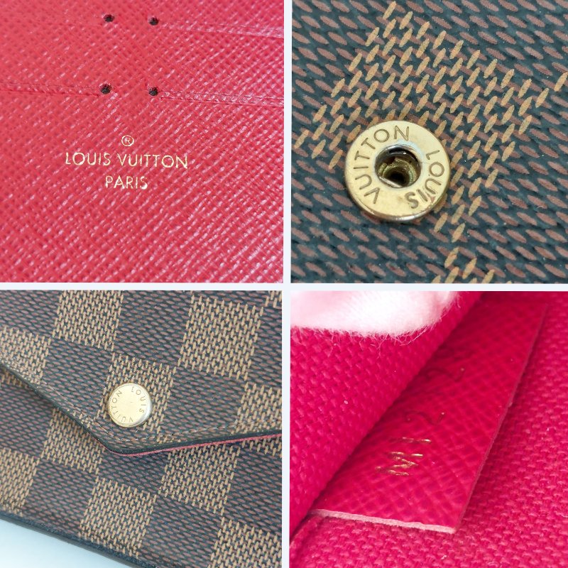 LV N40492 三合一 🎀現品實拍🎀經典棋盤格紋WOC翻蓋斜背鍊包/小提包~二手包-30