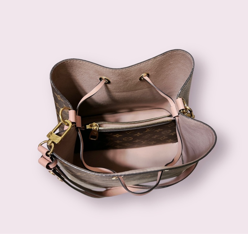 LV水桶包粉色 M44022 NÉONOÉ Monogram塗層帆布/牛皮-14