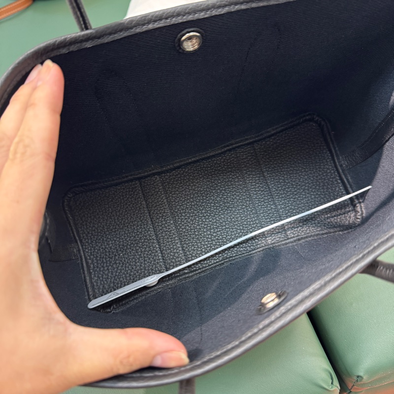 99%新 Hermes Garden Party GP30 黑白熊貓 拼色帆布-1