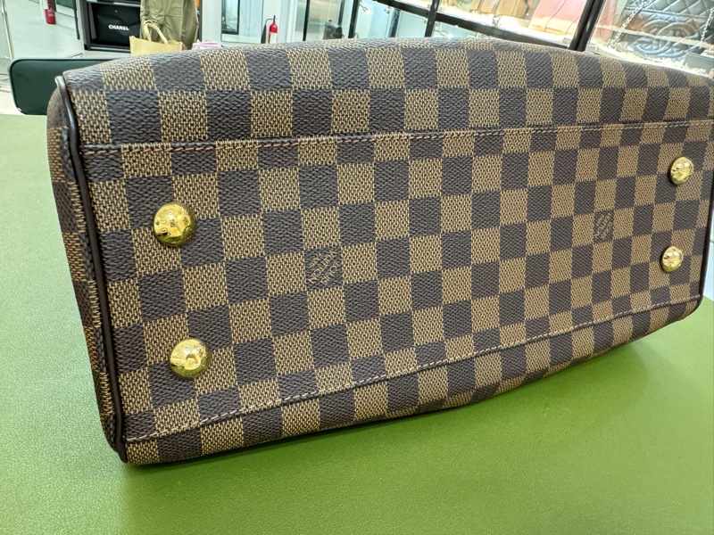 LV Trevi 棕色棋盤格 葫蘆包 手提袋 餃子包-3