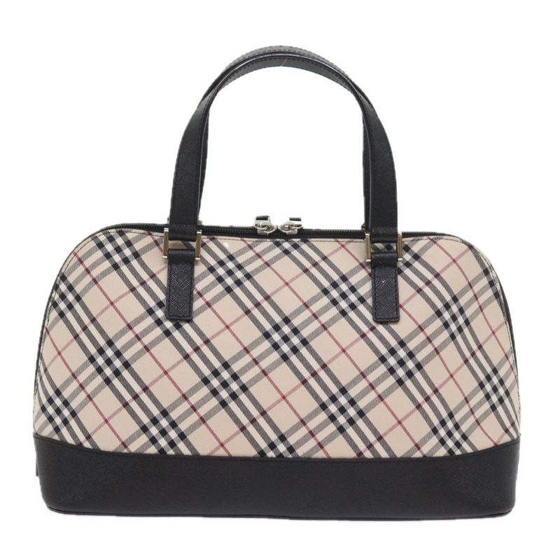 【日本直送】BURBERRY Nova 格紋手提包 尼龍帆布 米色 正品 ep2098-1
