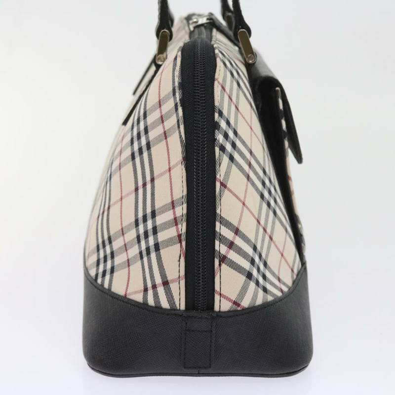 【日本直送】BURBERRY Nova 格紋手提包 尼龍帆布 米色 正品 ep2098-3