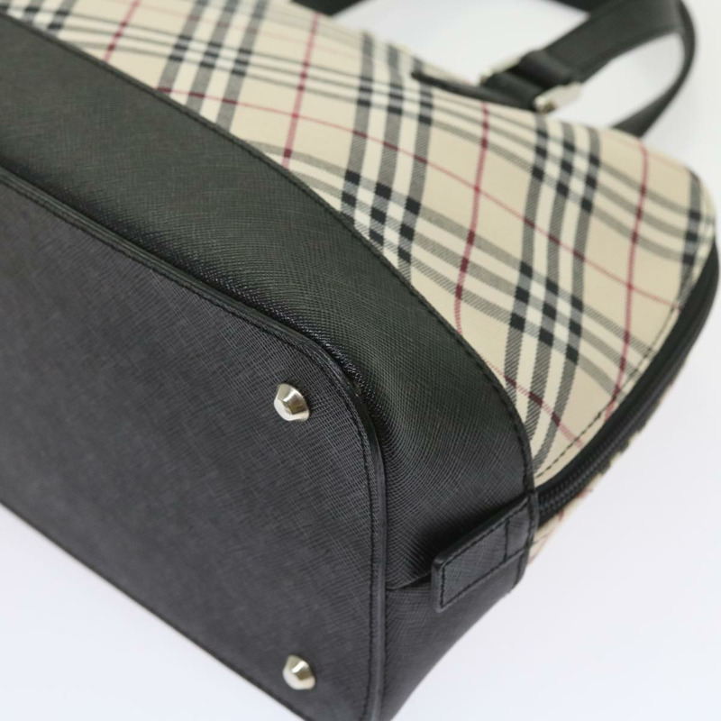 【日本直送】BURBERRY Nova 格紋手提包 尼龍帆布 米色 正品 ep2098-15