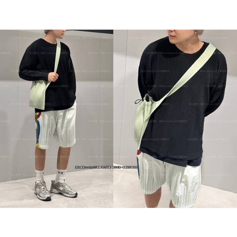 (全新) HOMME PLISSE 季節色翠玉綠平板包斜背包/肩背包 ISSEY MIYAKE 三宅一生 專櫃正品-2