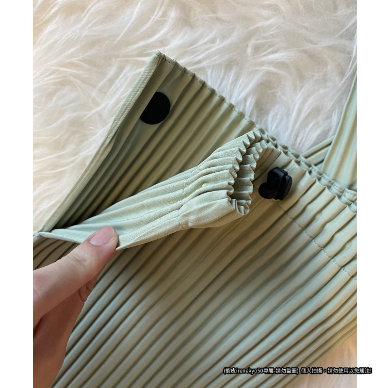 (全新) HOMME PLISSE 季節色翠玉綠平板包斜背包/肩背包 ISSEY MIYAKE 三宅一生 專櫃正品-4