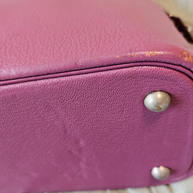 Hermès 愛馬仕 頂級稀有山羊皮 bolide 31 I刻 柏麗包手提包 斜背包-6