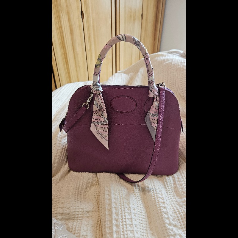 Hermès 愛馬仕 頂級稀有山羊皮 bolide 31 I刻 柏麗包手提包 斜背包-5