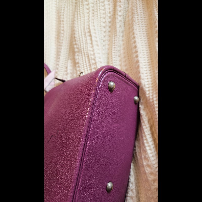 Hermès 愛馬仕 頂級稀有山羊皮 bolide 31 I刻 柏麗包手提包 斜背包-11