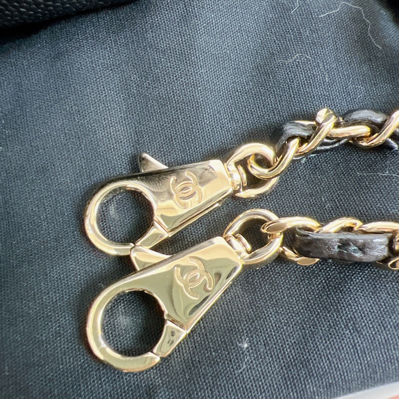 (已出❌) Chanel coco handle mini 迷你coco手柄包 黑金荔枝牛皮-14