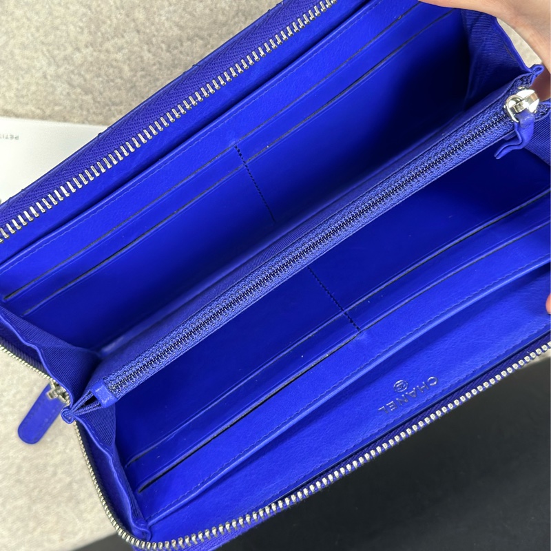 🔥稀有款釋出🔥 #Chanel✨98新美品✨ 拉鍊 #長夾 加鏈可當斜背 #woc-7