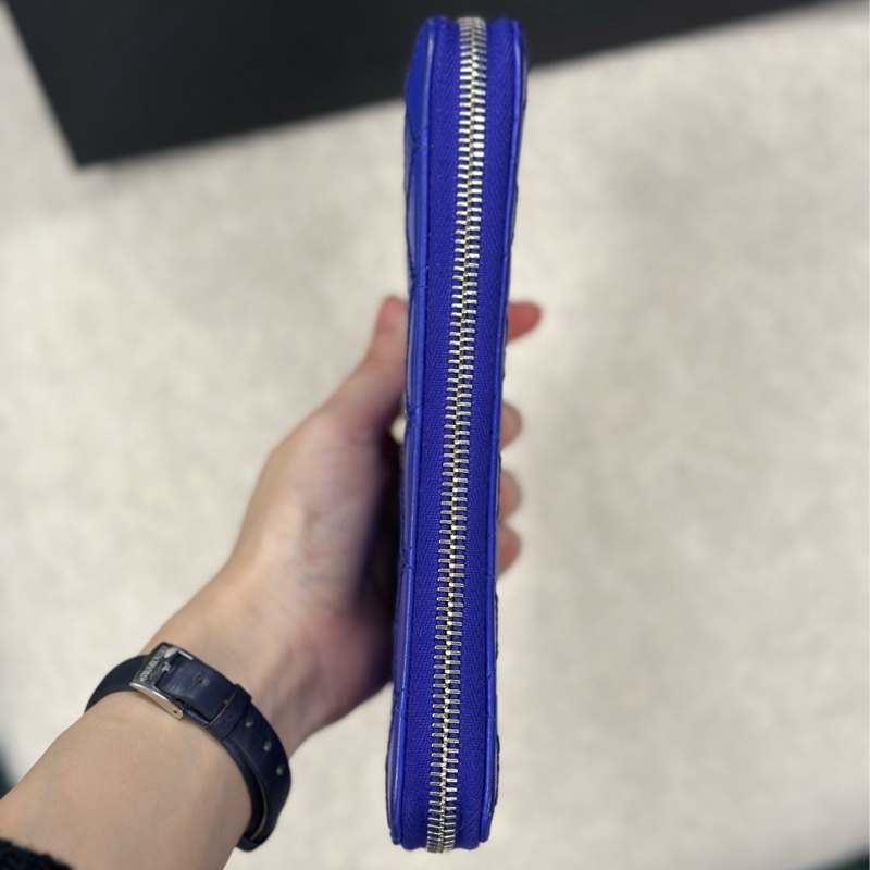 🔥稀有款釋出🔥 #Chanel✨98新美品✨ 拉鍊 #長夾 加鏈可當斜背 #woc-10