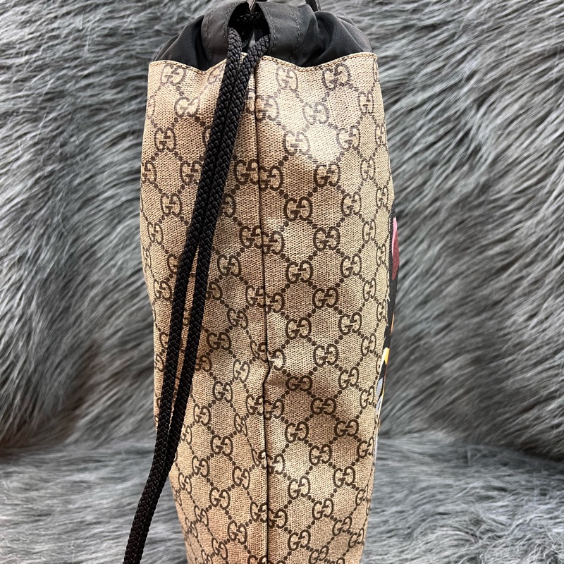 Gucci 473872 老花 貓咪 GG Logo 後背包 束口包 手提包 肩背包-3