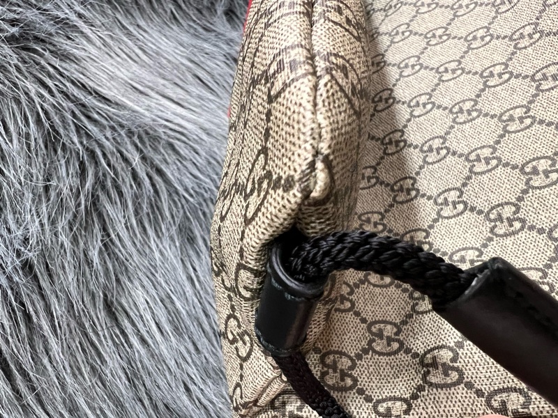Gucci 473872 老花 貓咪 GG Logo 後背包 束口包 手提包 肩背包-8