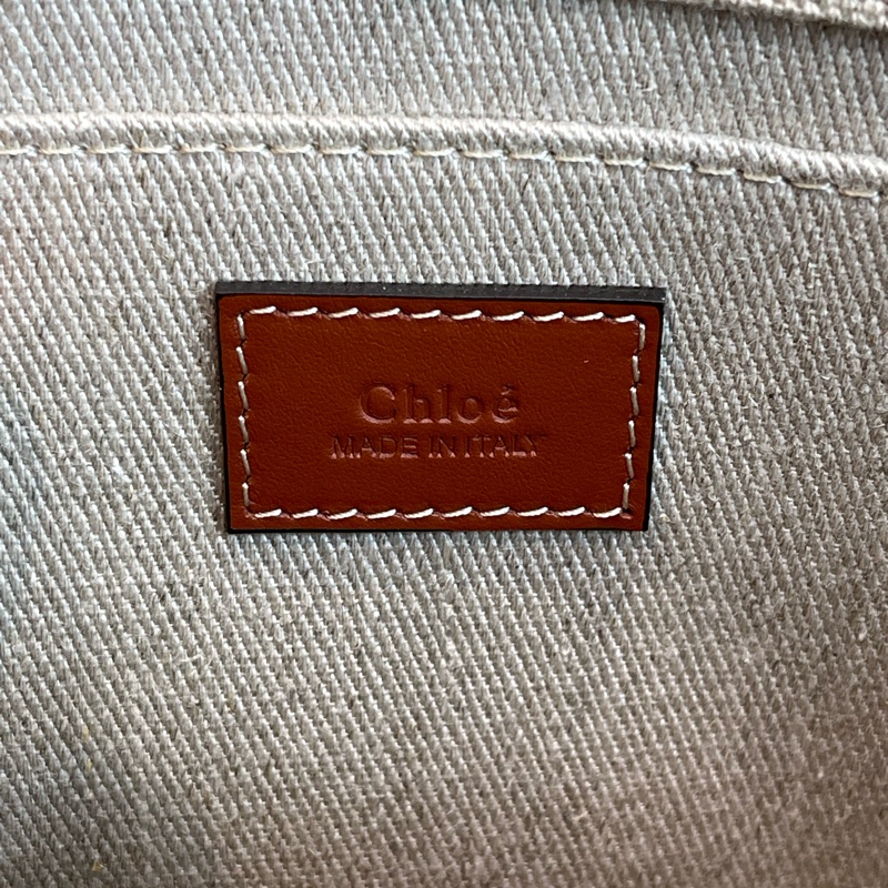 CHLOE woody Medium中款雙把Logo托特包🧸超夯新款-25