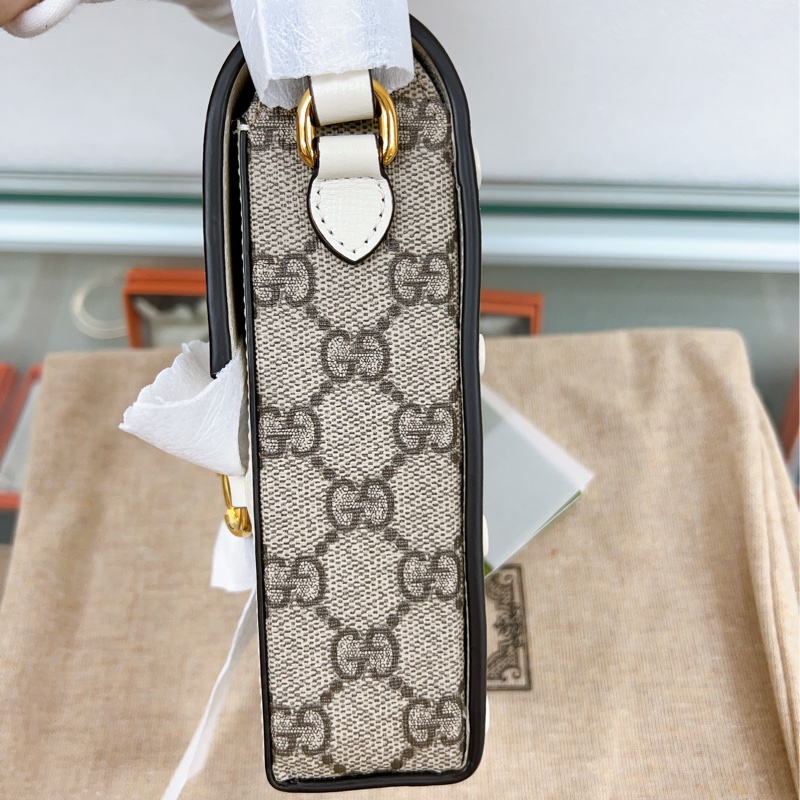 (❌已出) 全新未使用 Gucci horsebit 1955 白色馬鞍扣手機包 迷你包phone bag-4