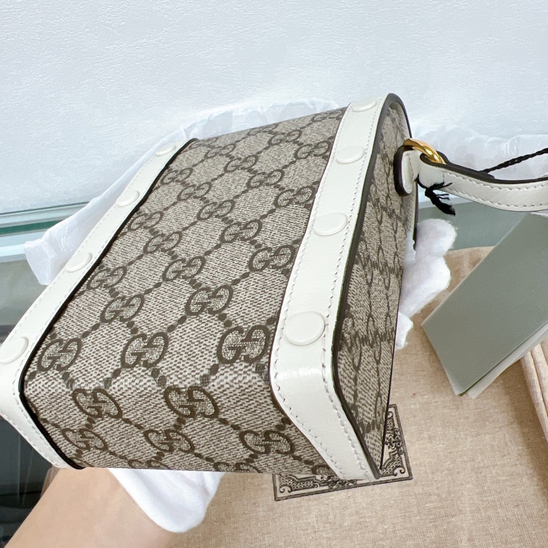 (❌已出) 全新未使用 Gucci horsebit 1955 白色馬鞍扣手機包 迷你包phone bag-10