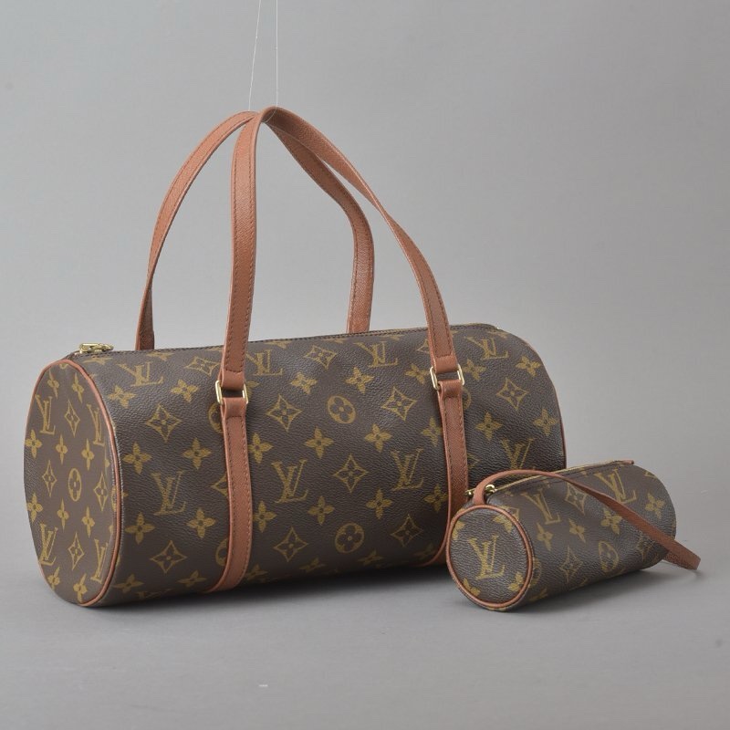 路易威登 Papillon 30 紅皮巴比龍Monogram M51385  PM 筒型-3