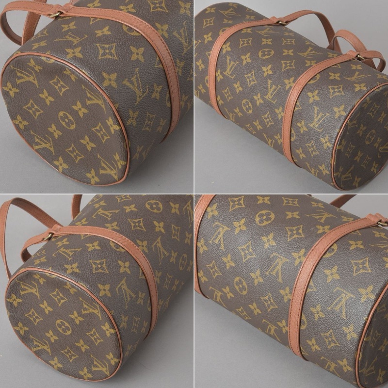 路易威登 Papillon 30 紅皮巴比龍Monogram M51385  PM 筒型-7