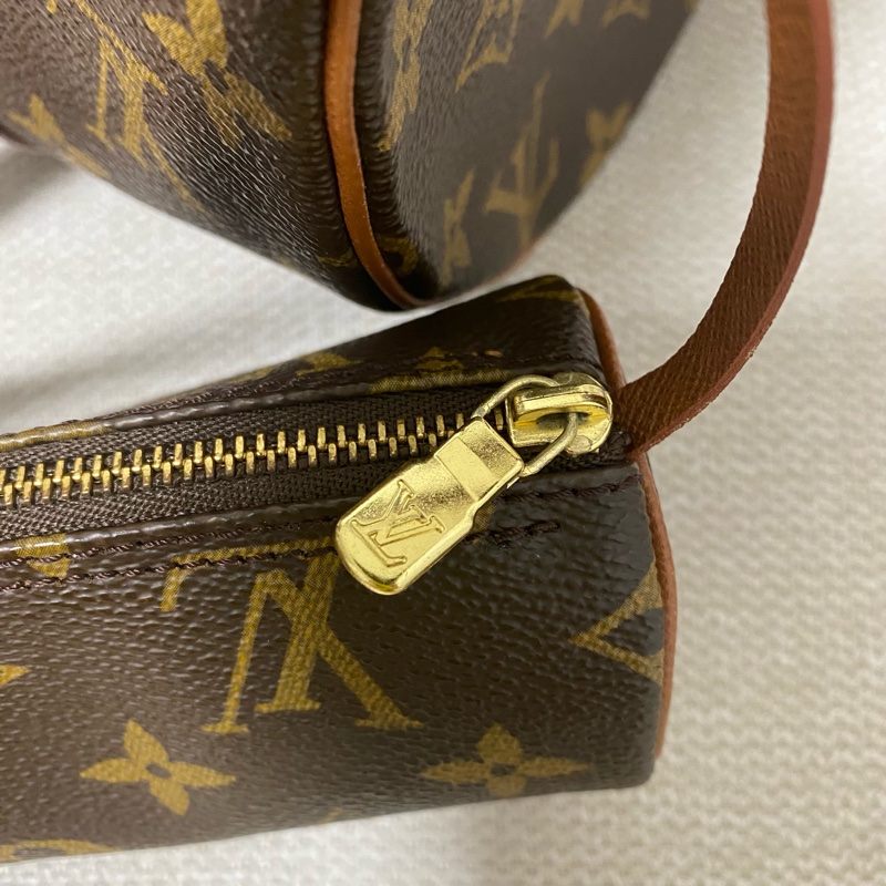 路易威登 Papillon 30 紅皮巴比龍Monogram M51385  PM 筒型-11