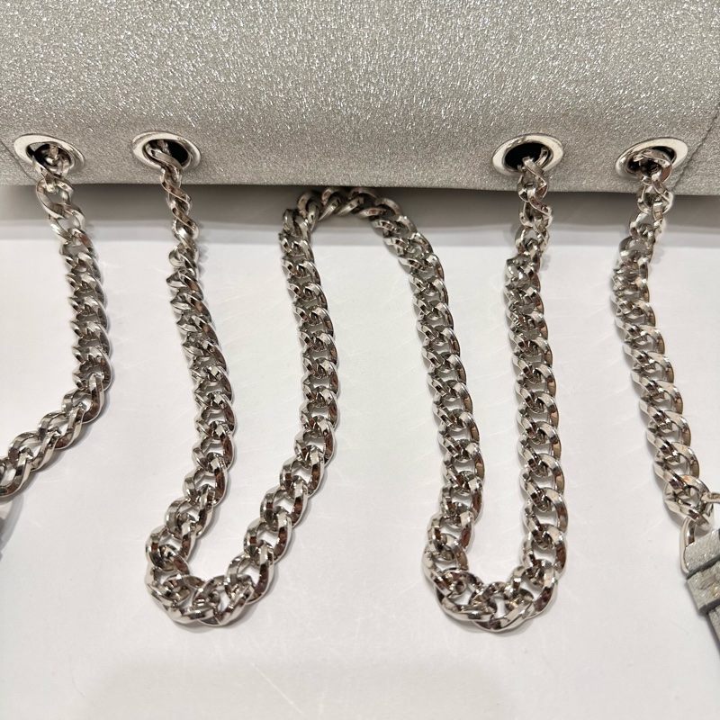 Vara 蝴蝶結亮片皮革肩背包-23