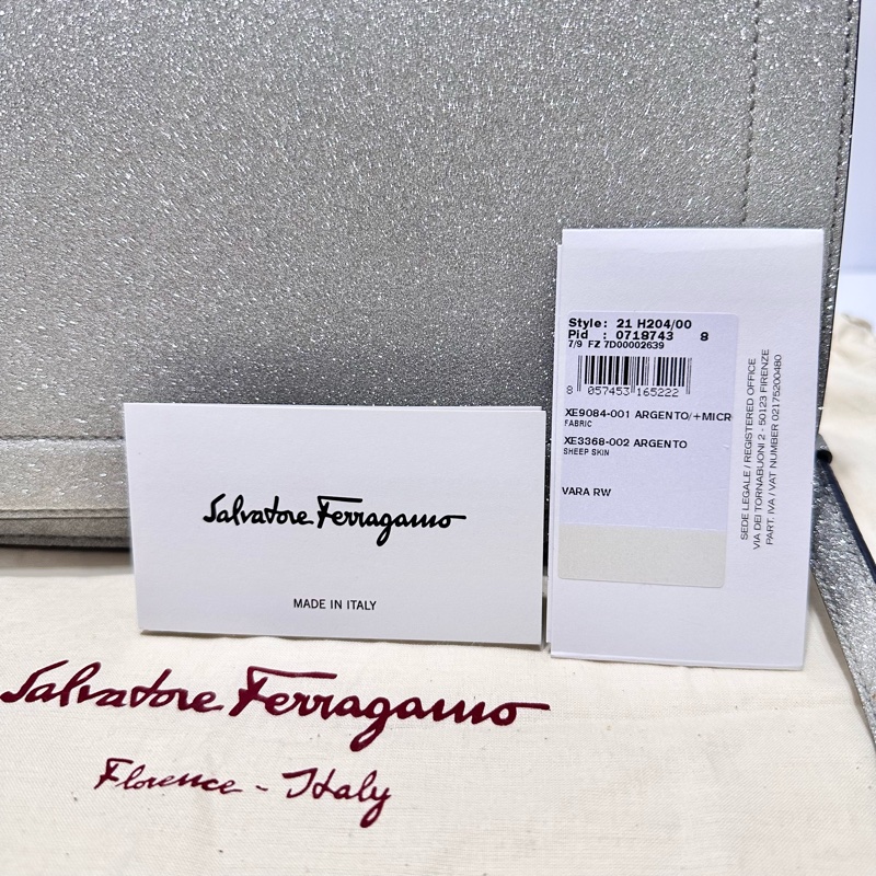 Vara 蝴蝶結亮片皮革肩背包-24