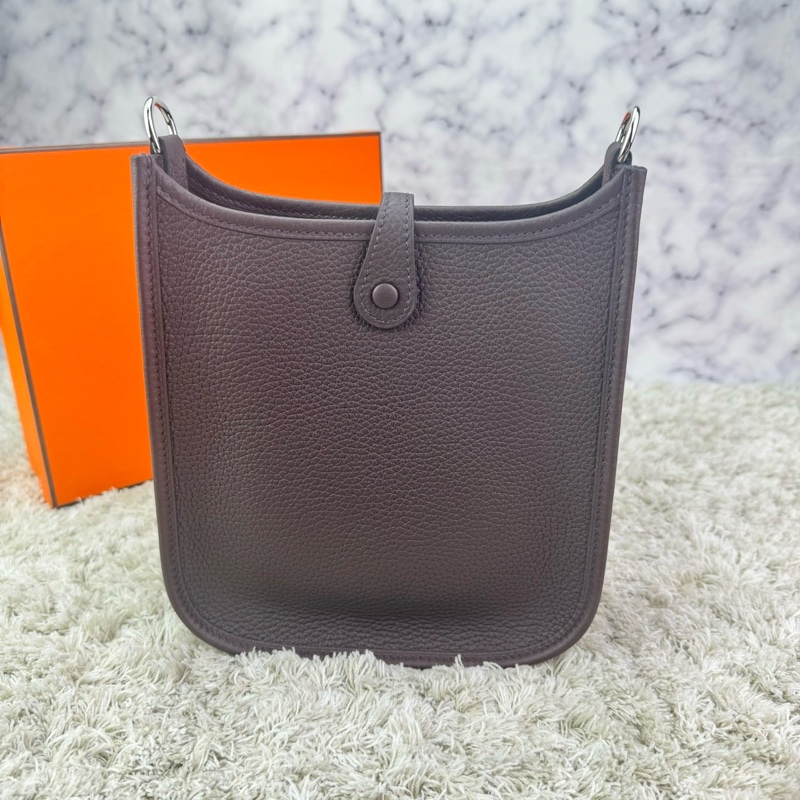 愛馬仕～Hermes  Evelyne16 馬鞍紅 /紅棕色  銀釦  Z刻  ⭕️全新⭕️膠膜未撕⭕️-6