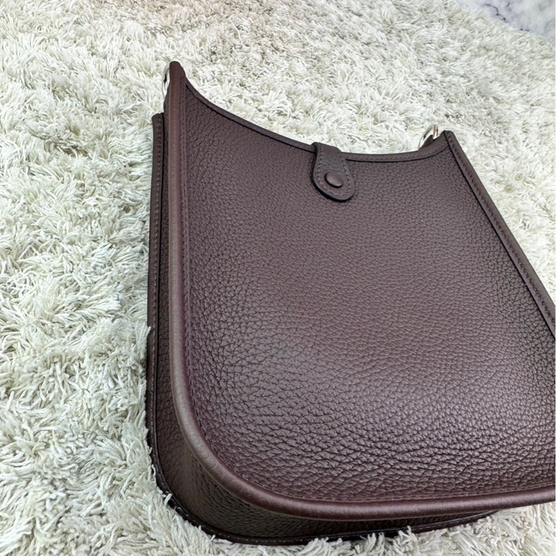 愛馬仕～Hermes  Evelyne16 馬鞍紅 /紅棕色  銀釦  Z刻  ⭕️全新⭕️膠膜未撕⭕️-14