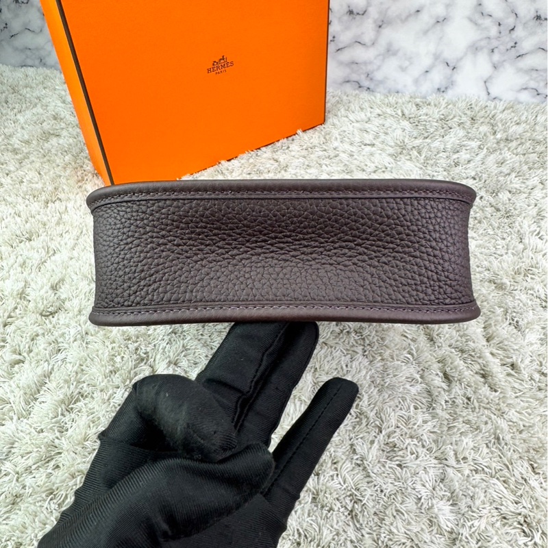 愛馬仕～Hermes  Evelyne16 馬鞍紅 /紅棕色  銀釦  Z刻  ⭕️全新⭕️膠膜未撕⭕️-15