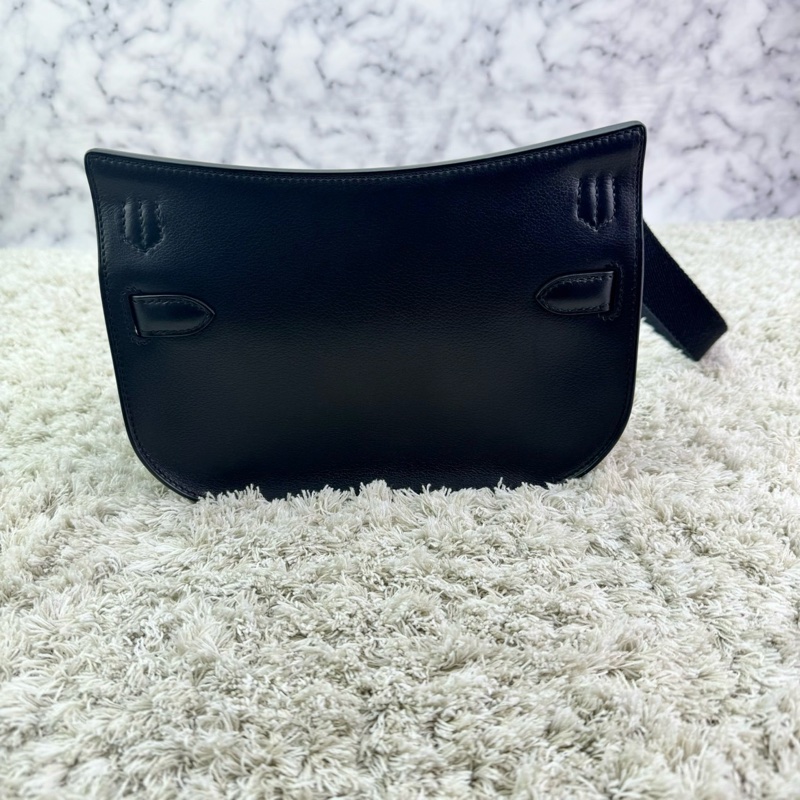 愛馬仕Hermes新款Jypsiere mini 吉普賽 黑色 金扣 evergrain皮 B刻  ⭕️近新品⭕️膠膜未撕⭕️男女都可輕鬆駕馭⭕️-6