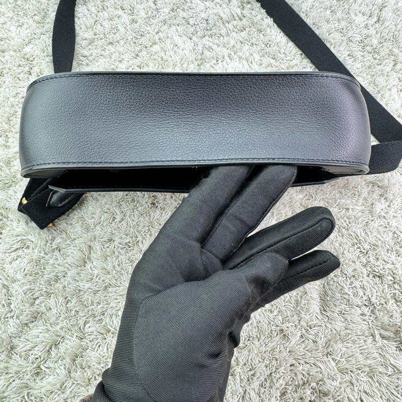 愛馬仕Hermes新款Jypsiere mini 吉普賽 黑色 金扣 evergrain皮 B刻  ⭕️近新品⭕️膠膜未撕⭕️男女都可輕鬆駕馭⭕️-14